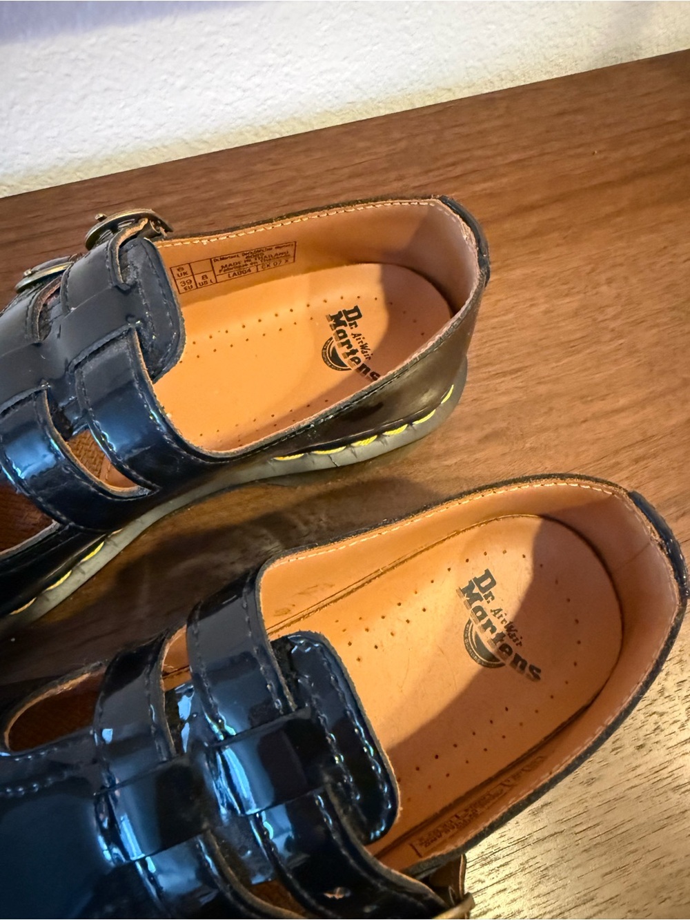 Dr. Martens Black Patent Double-Buckle Mary Jane Flats - Picture 3 of 5